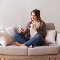 Woman making a phone call